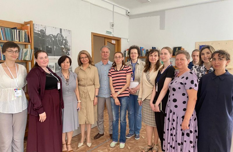 26 июля ректор НГУАДИ Наталья Багрова встретилась с коллективом НГОНБ  